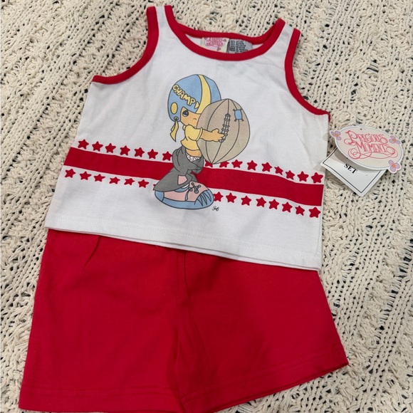 Precious moments new with tags Red and White Tank Top and Shorts Set